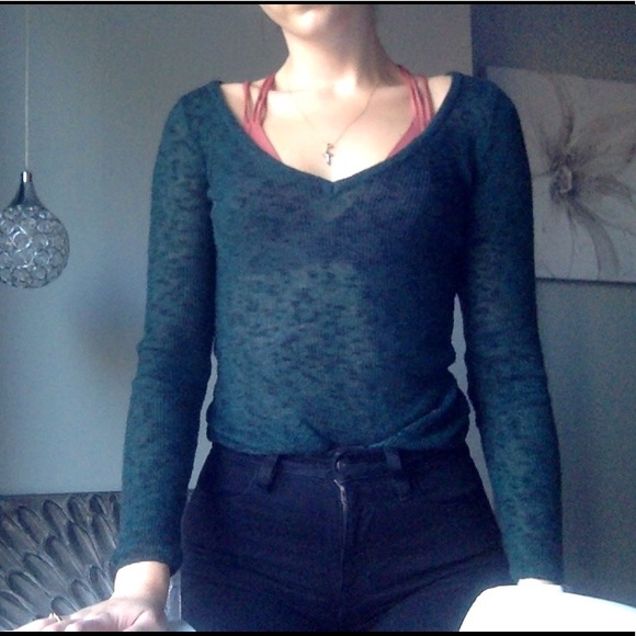 Turquoise Knit Shirt - Picture 4 of 5